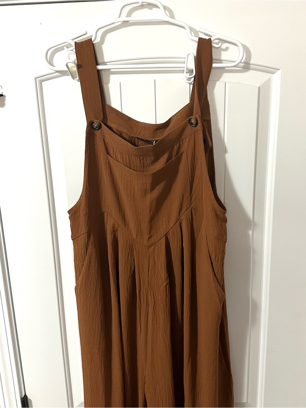 Dokotoo women’s brown sleeveless wide leg jumpsuit romper XL New - Picture 6 of 14